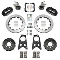 Wilwood FNSL4R Rear Parking Big Brake Kit - 1989-1998 Nissan 240SX, 13.50in Slotted Rotors, Black (140-18271)