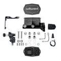 Wilwood 261-17798-BK Compact Tandem Master Cylinder Kit with Proportioning Valve, 1in Bore, Black