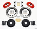 Wilwood 140-10472-DR Forged Narrow Superlite 4R Rear Big Brake Kit 14in Drilled Rotors Red - 1965-1982 Chevrolet Corvette