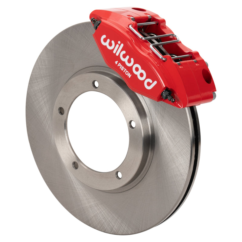 Wilwood Powerlite Front Brake Kit Plain Face Rotor Red - 1969-1974 Porsche 911