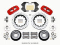Wilwood AERO6 Front Kit 15.00in Drilled Rotors, Red - WWE ProSpindle (140-15025-DR)