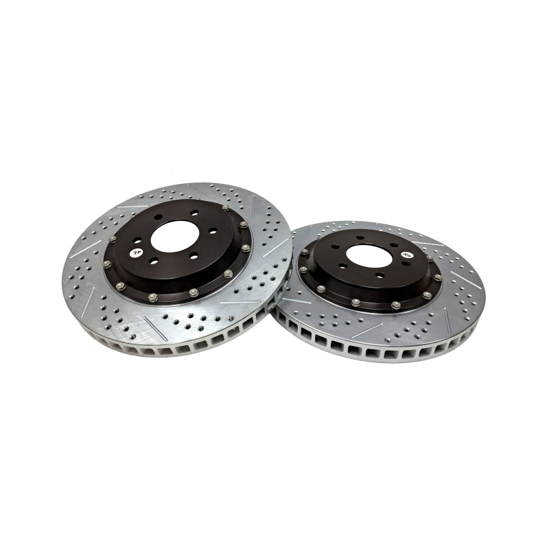 Baer EradiSpeed+ Front Slotted Drilled 2-Piece Rotors 2141011 - 2003-2006 Dodge Viper SRT-10