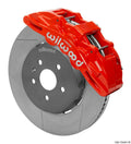 Wilwood SX6R Front Big Brake Kit 15in Lug Drive Rotors Red with Lines - 2016-2019 Chevrolet Camaro