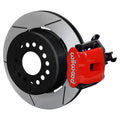 Wilwood Combination Parking Brake Rear Kit 140-12049-R - Red, 12.19x0.81in One-Piece Rotors, FFR 8.8 Axle, With Lines
