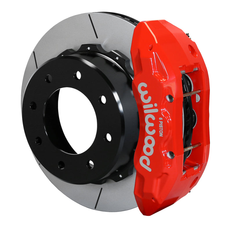 Wilwood TX6R Rear Big Brake Kit 15.50in Rotors Red with Lines - GM 2500 Truck/SUV 2020-2024 (140-18103-R)