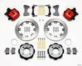 Wilwood Combination Parking Brake Rear Kit 140-11900-R - 11.75 in Red, 2011 Ford Fiesta