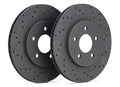 Hawk Talon HTC4051 Drilled and Slotted Rear Brake Rotor Set - 2013 Ford Mustang Base