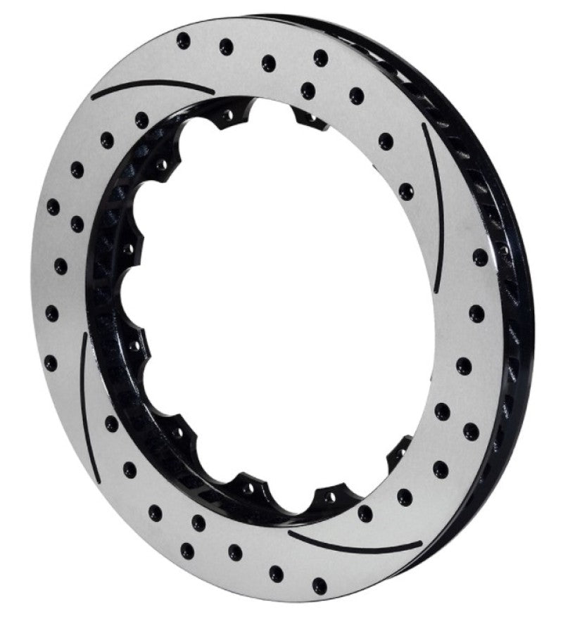 Wilwood 160-8956-BK GT60 SPC-37 Drilled Rotor, Left Hand - 16.00 x 1.38in, 12-Bolt on 10.75in, Black