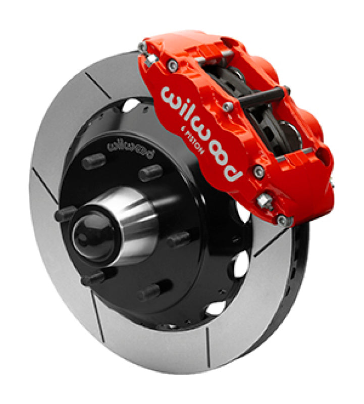Wilwood 140-15945-R Forged Narrow Superlite 6R Front Big Brake Kit 13.06in Rotors Red Calipers - for Wilwood 1963-1987 C10 Iron Pro Spindle 6-Lug