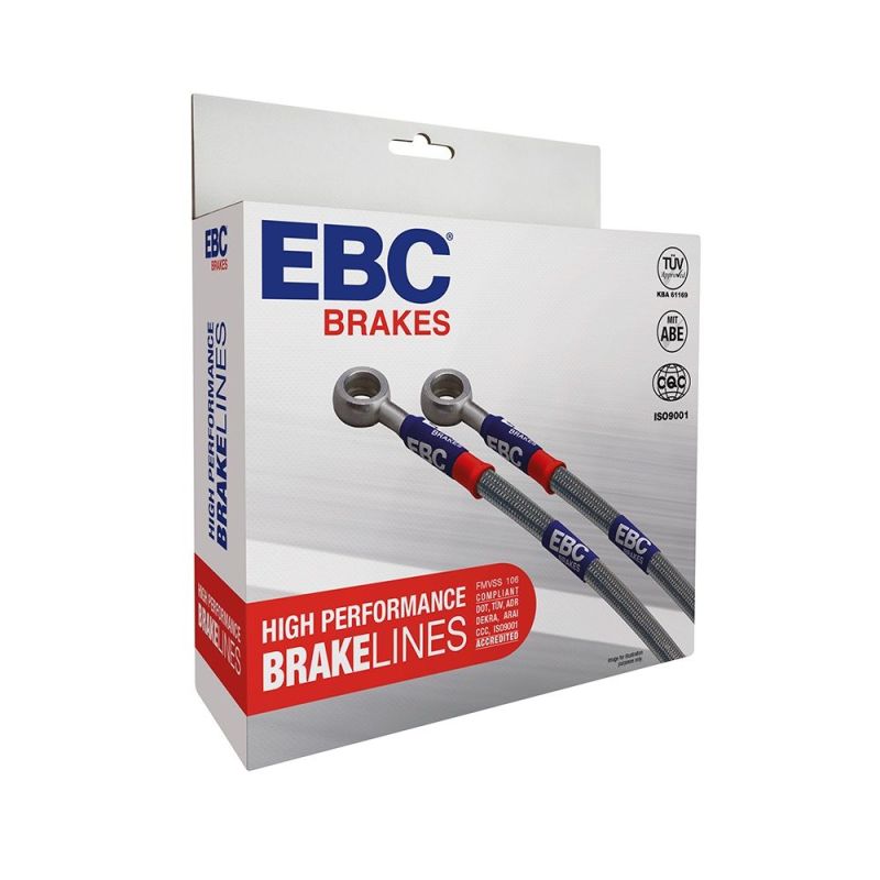 EBC Stainless Steel Brake Line Kit - 2008-2013 Chevrolet Silverado 1500 2WD