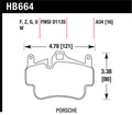 Hawk DTC-70 Race Brake Pads HB664U.634 - 2006-2012 Porsche 911, Boxster, Cayman