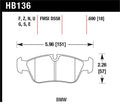 Hawk Performance HB136U.690 DTC-70 Race Front Brake Pads - 2001-2006 BMW 325Ci 2.5L