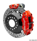 Wilwood 140-15844-DR Dynapro Rear Big Brake Kit EPB FNSL 12.88in SRP Rotors Red - Big Ford New Style, 2.50 Offset