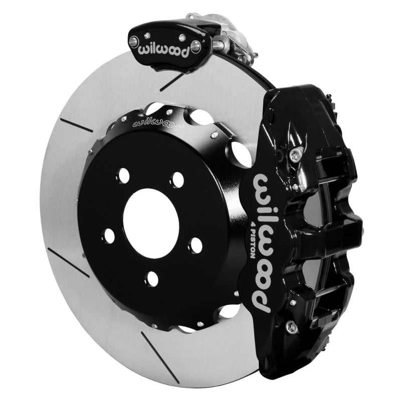 Wilwood AERO4 Rear Kit 14.00 x 1.10 Inch GT Rotor - C7 Corvette Front Spindle, 140-17142