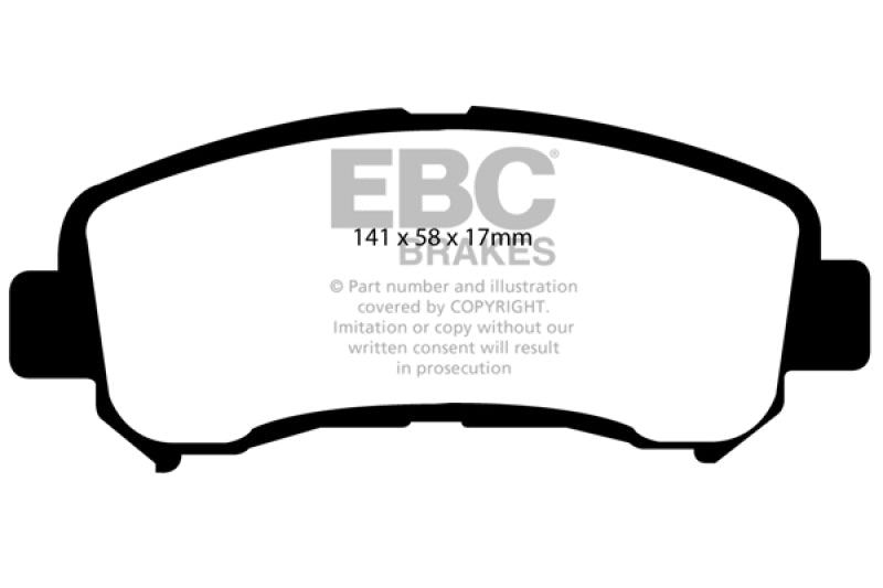 EBC Redstuff DP31954C Ceramic Front Brake Pad Set - 2014+ Nissan Juke 1.6 Turbo Nismo RS