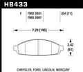 Hawk DTC-60 Race Front Brake Pads - 2003-2011 Ford Crown Victoria