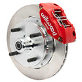 Wilwood Powerlite Front Brake Kit 140-17473-R Plain Face Rotors Red - 1970-1972 Porsche 914