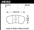 Hawk Performance HB192D.620 ER-1 Motorsport Brake Pads