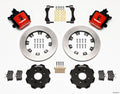 Wilwood Combination Parking Brake Rear Kit 140-10207-R - 12.19in Rotor, Red - Honda Civic / Integra, 2.39in Hub Offset