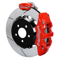 Wilwood AERO4 Rear Big Brake Kit 140-17142-R - 14.00in GT Rotor, Red - C7 Corvette Front Spindle