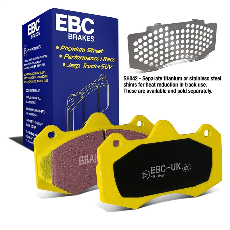 EBC Yellowstuff Front Brake Pads DP4042R - 2001-2004 Aston Martin Vanquish 5.9L AP Caliper