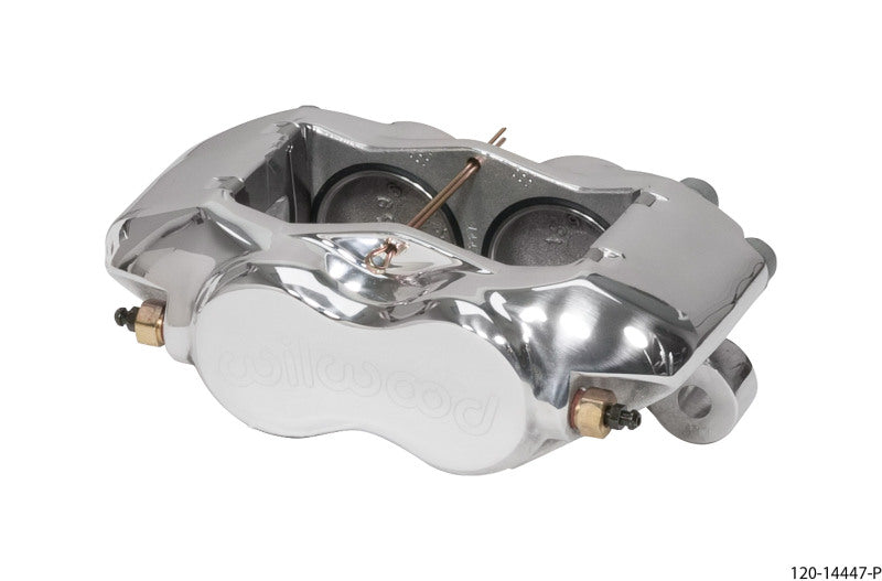 Wilwood Forged Dynalite Caliper with Internal Dust Seal 120-14447-P - Polished, 1.75in Pistons, .81in Disc