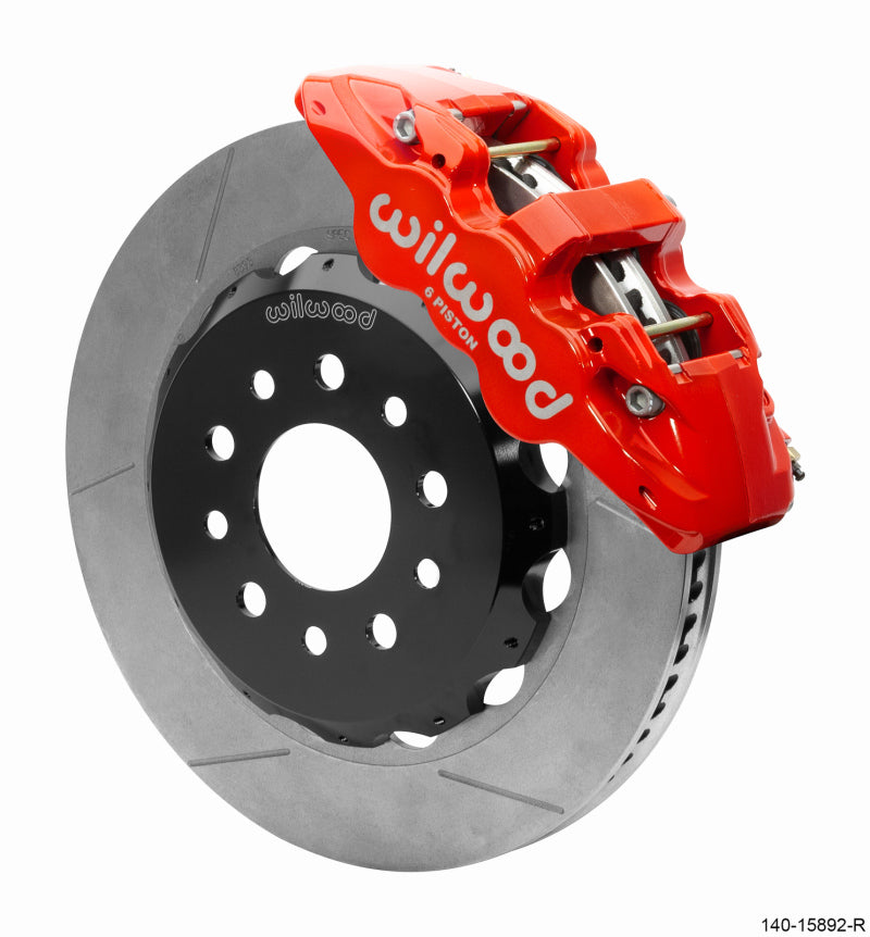 Wilwood AERO6 Front Big Brake Kit 14in Rotor Red - Jeep Wrangler JL / Gladiator JT