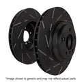 EBC USR Slotted Rear Brake Rotors USR2066R - 2018 and Newer BMW X3 (G01), Riveted with Black Thermic Coating