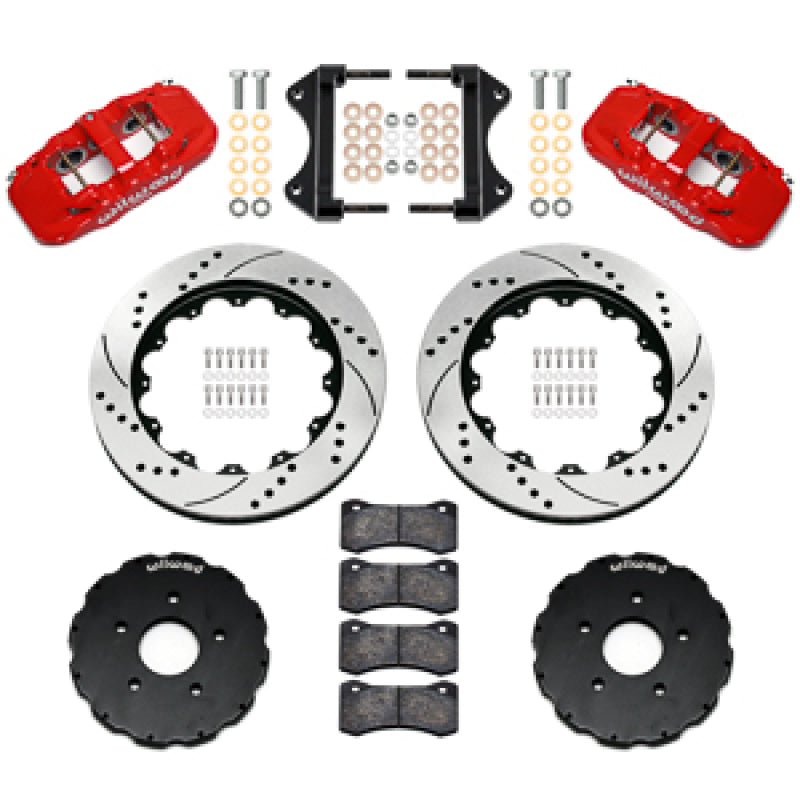 Wilwood AERO6 Front Big Brake Kit 14.00 Inch SRP Rotors Red - 2014-2019 Chevrolet Corvette C7