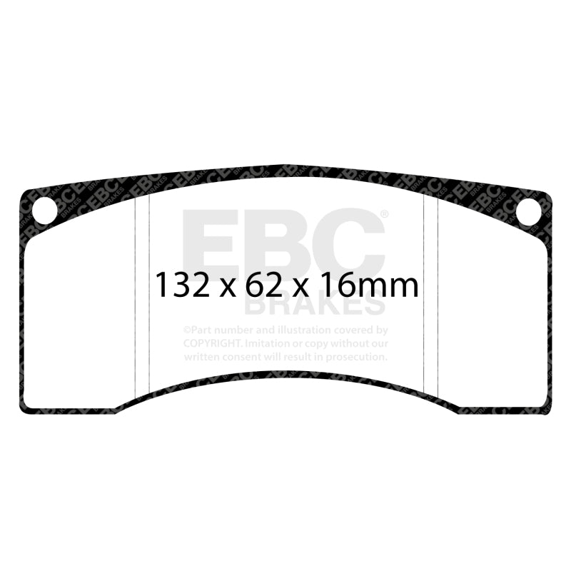 EBC SR-11 Sintered Race Brake Pads DP8016.25SR11 - Alcon B-Type 4441 25mm