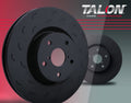Hawk Talon Slotted-Only Rear Brake Rotor Set - 2007-2018 Chevrolet Silverado 1500