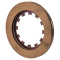 Wilwood 160-18081-B GT 72 Curved Vane Snap Ring Brake Rotor, 12-Lug x 8.80, Right Side, Burnished