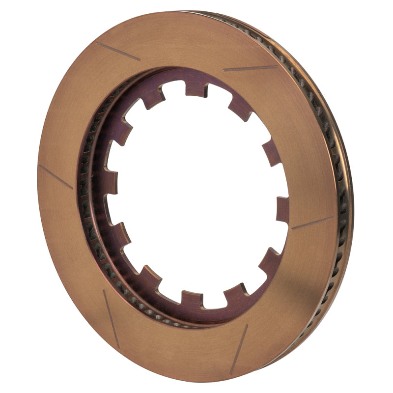 Wilwood 160-18081-B GT 72 Curved Vane Snap Ring Brake Rotor, 12-Lug x 8.80, Right Side, Burnished