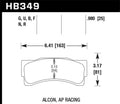 Hawk Performance HB349G.980 DTC-60 Motorsports Front Brake Pads - 2014-2016 BMW M235i