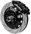 Wilwood Narrow Superlite 6R Front Big Brake Kit 14in Drilled and Slotted Rotors Black - Pro Drop Spindle