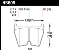 Hawk Performance HP Plus Street Brake Pads - HB609N.572