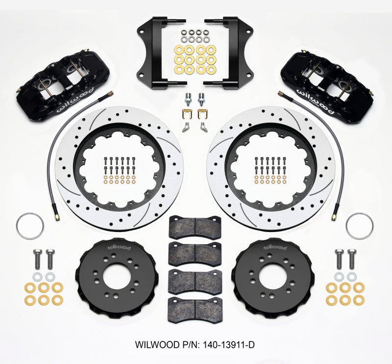 Wilwood AERO6 Front Hat Kit 15.00in Drilled with Lines - Chevrolet Corvette C7 2014-up (140-13911-D)