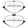 EBC Yellowstuff Rear Brake Pad Set DP42443R - 2018 and Newer Mercedes-Benz G63 AMG 4.0 Twin Turbo (BM463)