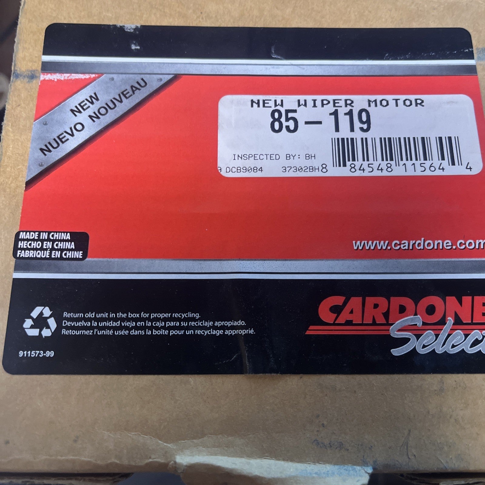 Express Van Front Wiper Motor OEM 85-119
