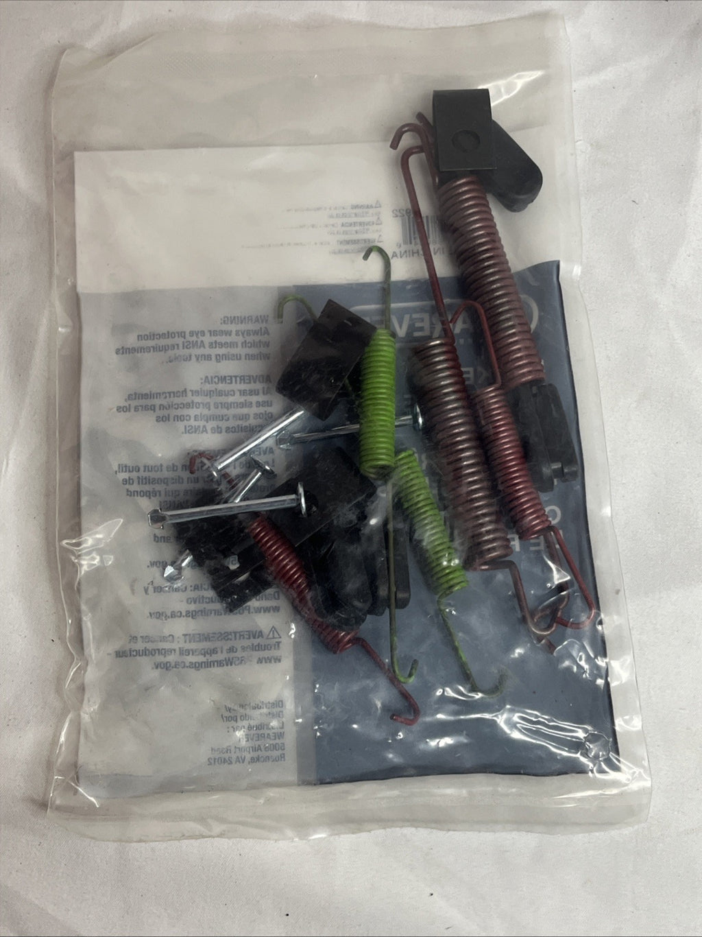 WearEver 7339 rear drum brake hardware kit with springs, pins and clips - photo 3