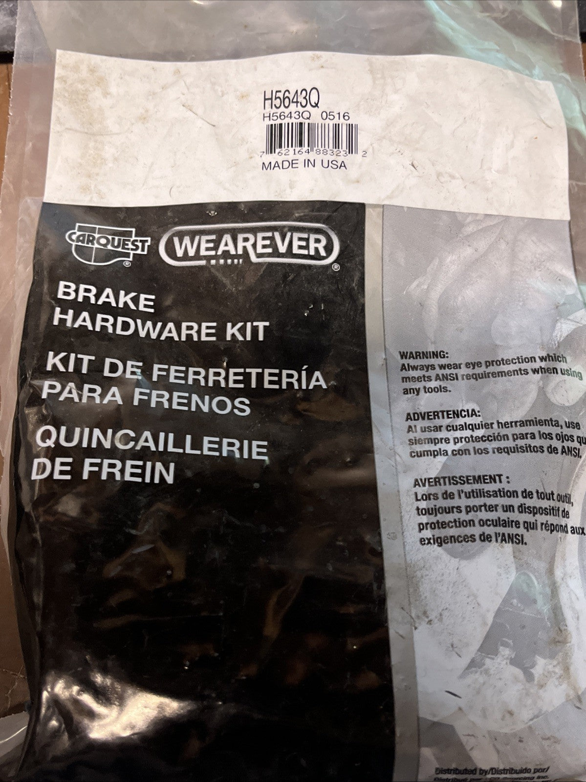 CarQuest Brake Hardware Kit OEM H5643Q