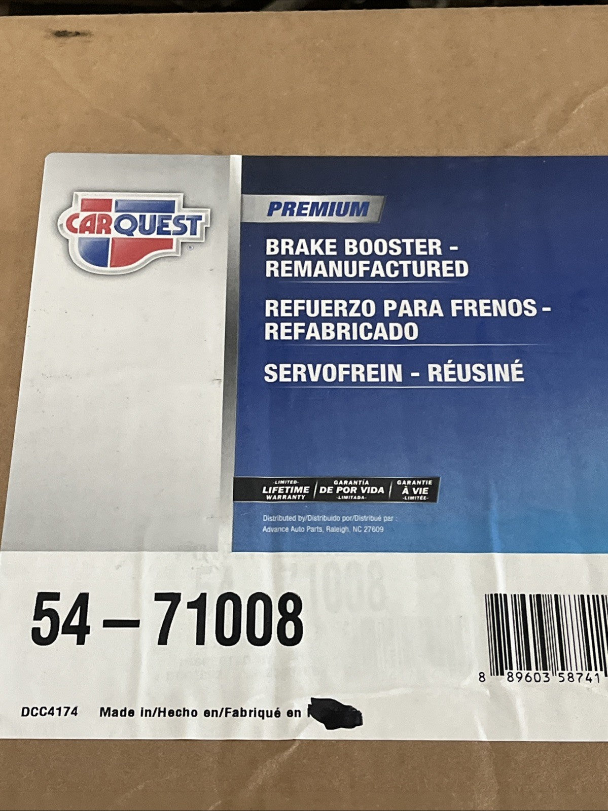 Chevrolet Brake Booster 1973-1980 OEM 54-71008
