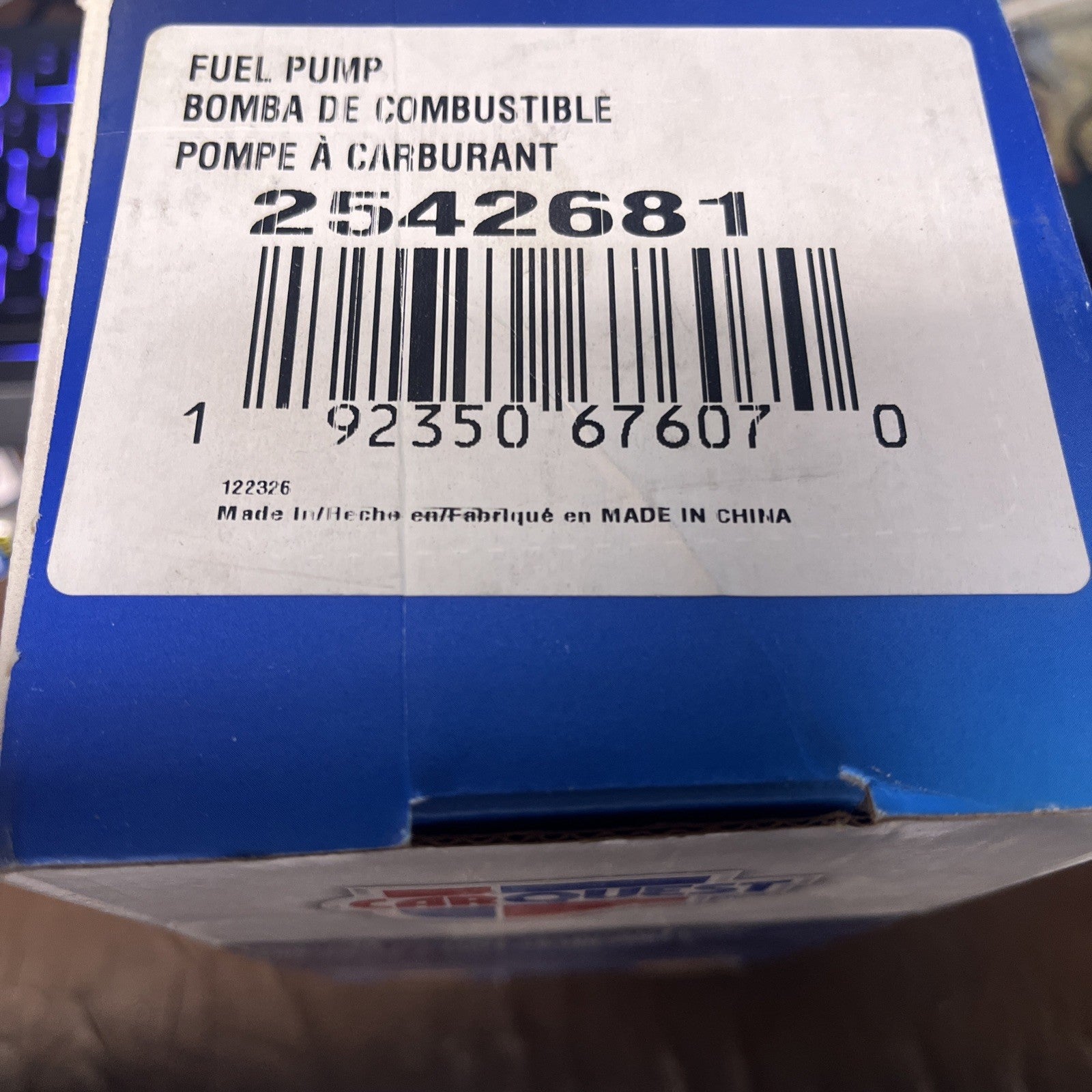 CarQuest Fuel Pump OEM 2542681