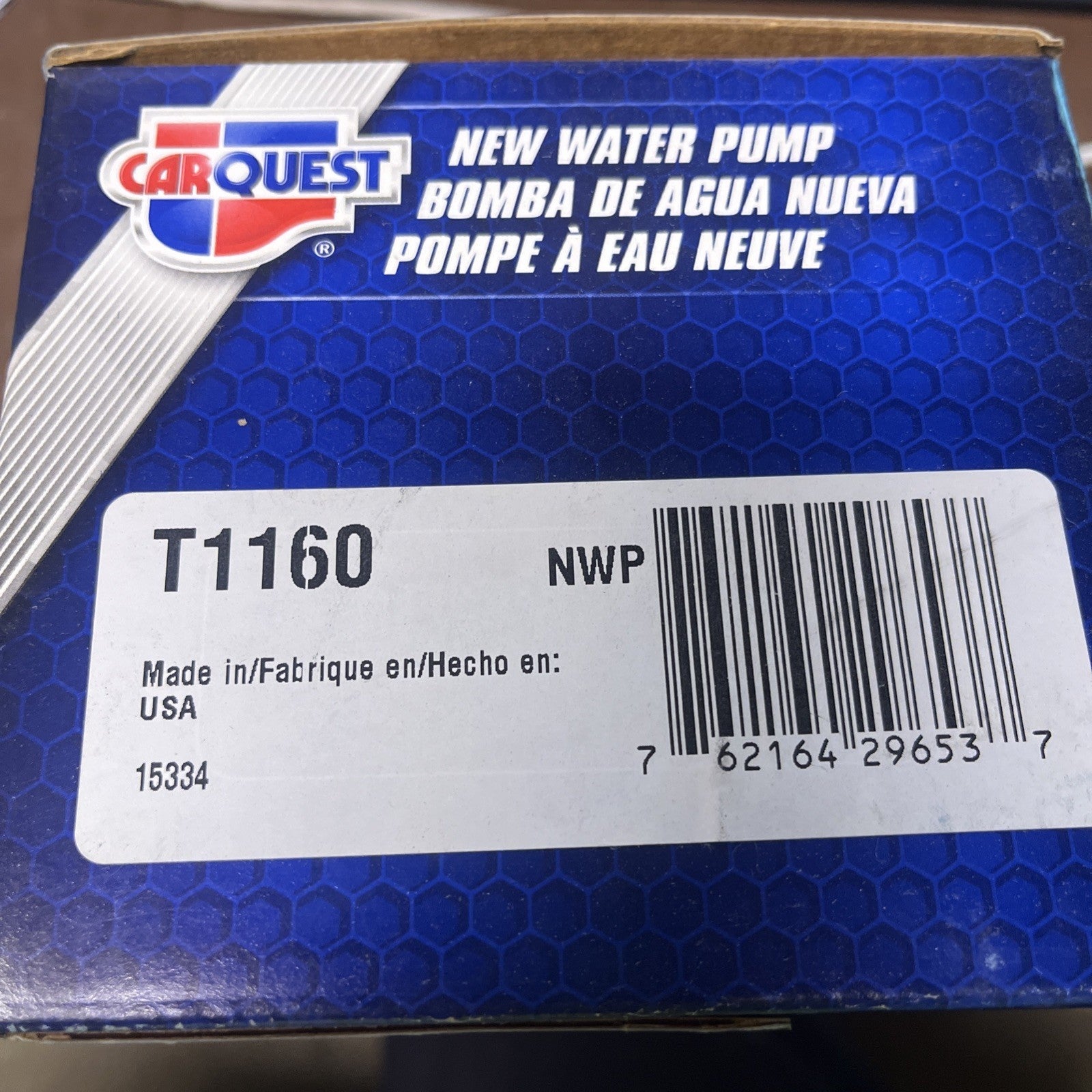 Intrepid Water Pump OEM T1160
